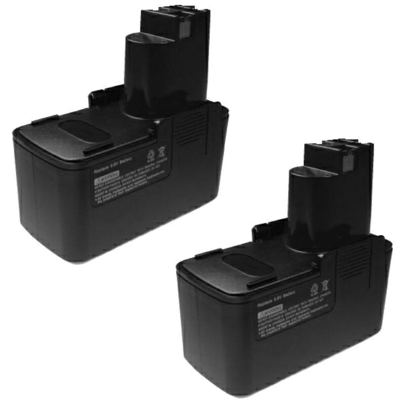 Image of 2x Hochleistungs Werkzeug Ni-MH Akku 9,6V 2000mAh ersetzt würth Würth Master wa 96V 0702300596 0702300796 0702 300 596 0702 300 796 0702 300596 0702