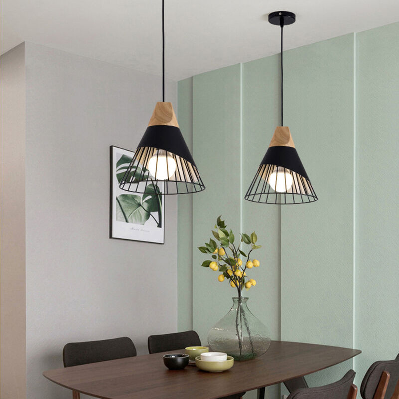 Image of 2X Industrial Chandelier Creative Lampshade Ø25cm&hellip;
