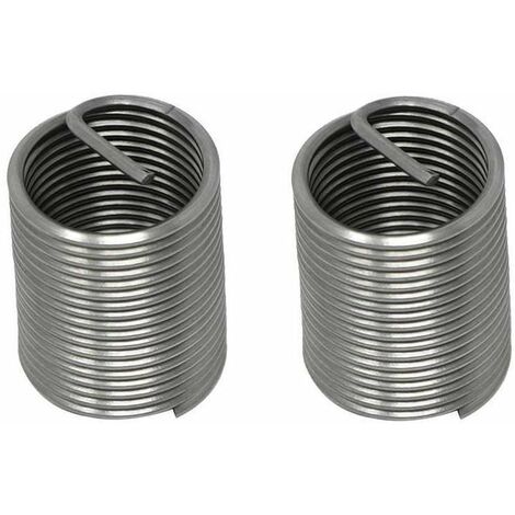 2x insert fileté M16x2x32 ressort filet rapporté standard acier inoxydable V-coil réparation renforcement filetage foiré taraudage