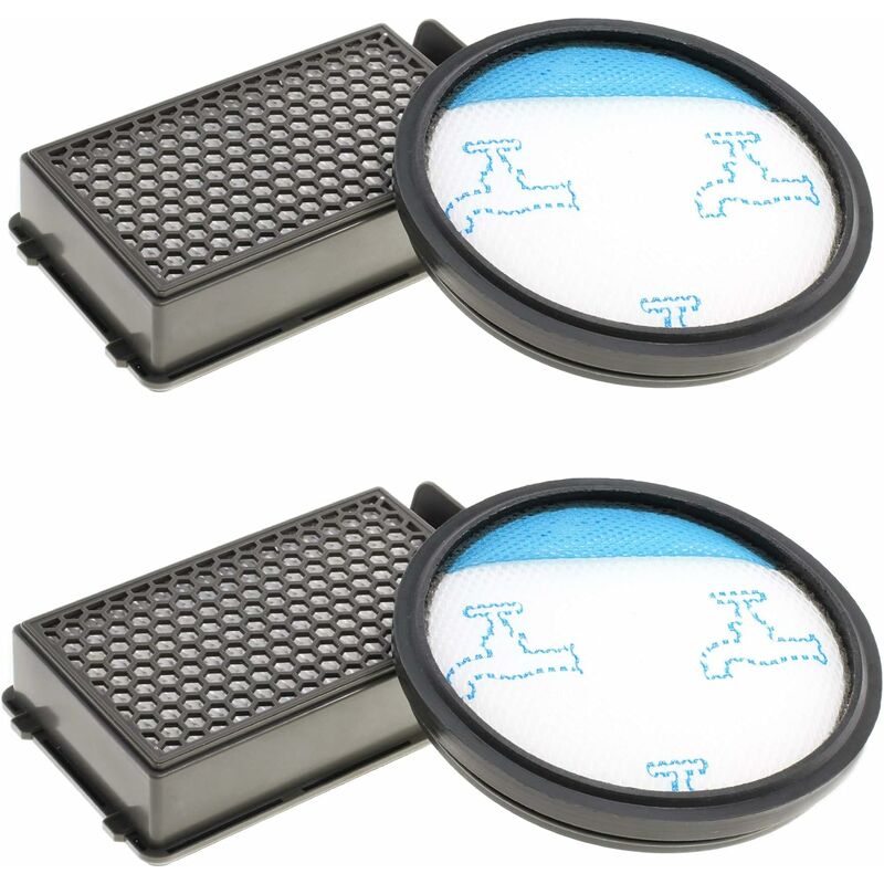 

2x Juego de filtros de aspiradora Hepa para aspiradoras ciclónicas Rowenta Compact Power como RO3731EA, RO3724EA, RO3753EA, RO3786EA, RO3798EA,