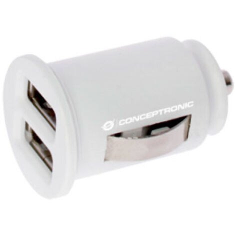 2X Ladegerät USB POWER2GO Auto White Pack 5