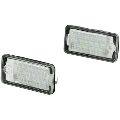 18 SMD Luces de matr/ícula para Coches 6000K Xenon Blanco con Marca E ECD Germany 2X Luz LED de matr/ícula