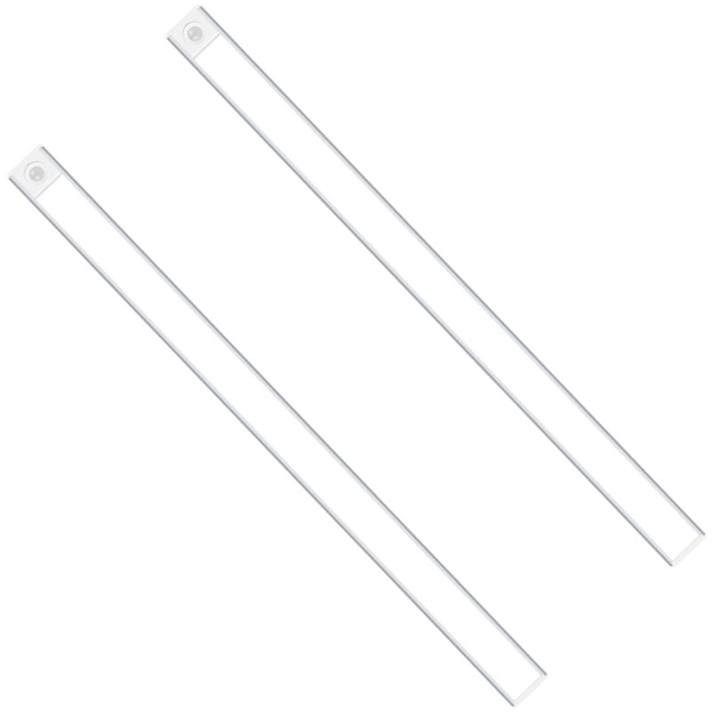 2x Lampe led rechargeable avec détecteur de mouvement Batterie usb 60cm, 190 lumens