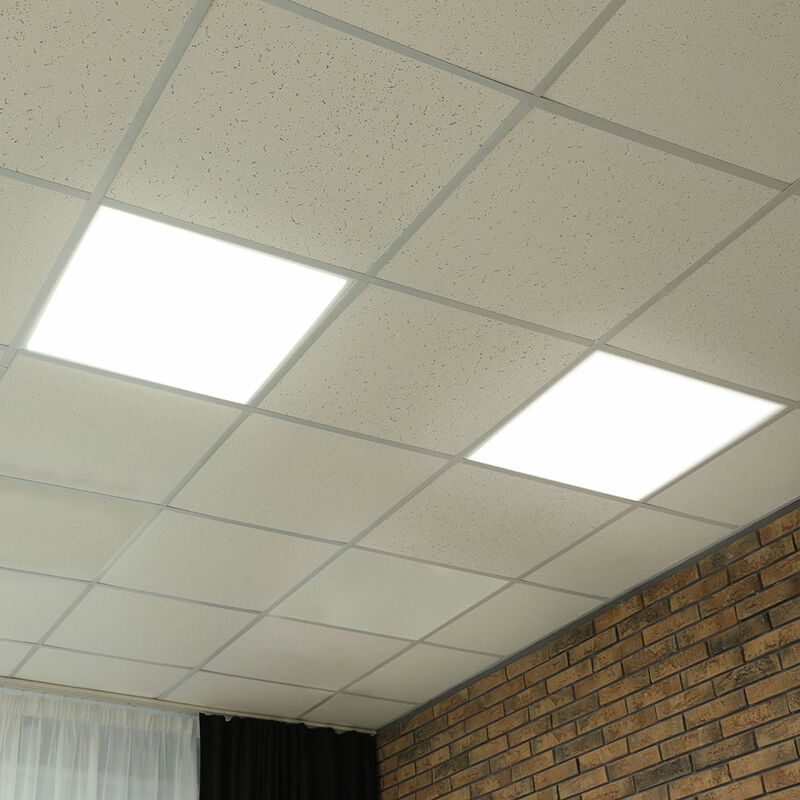 Image of Etc-shop - 2x lampada da soffitto a led da incasso per sala da lavoro Pannello alu illuminazione per ufficio