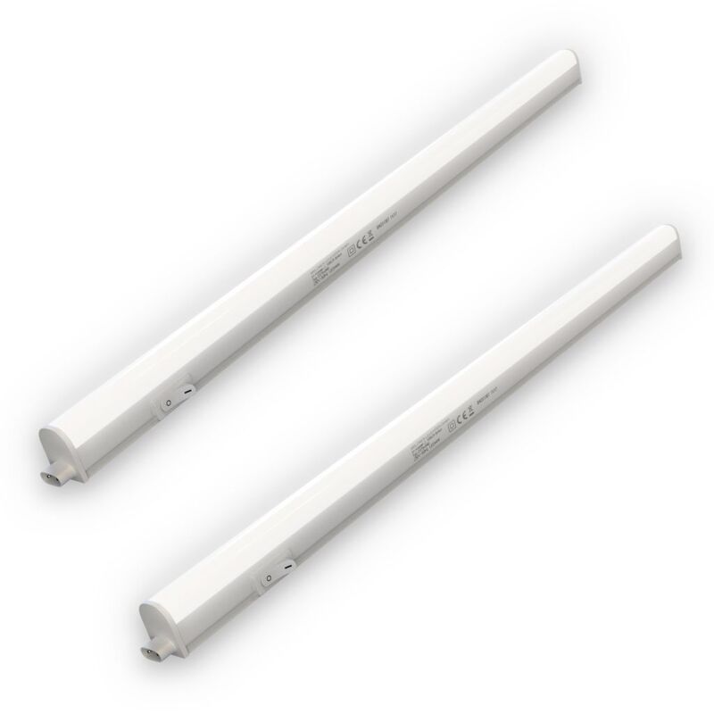 Briloner - 2x led lampe sous plan 58,5cm cuisine barre lumineuse 8W 800lm blanc