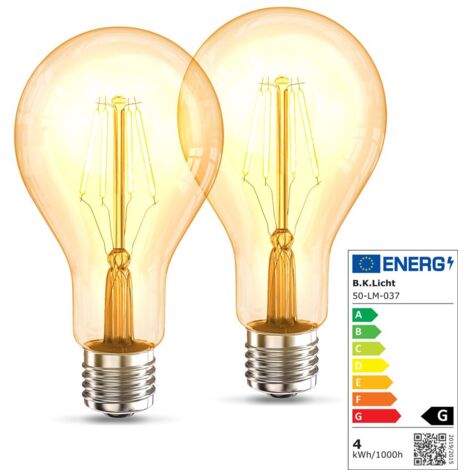 E27 XXL vintage LED 40cm vela regulable 806lm extra warmweiss lámparas LED