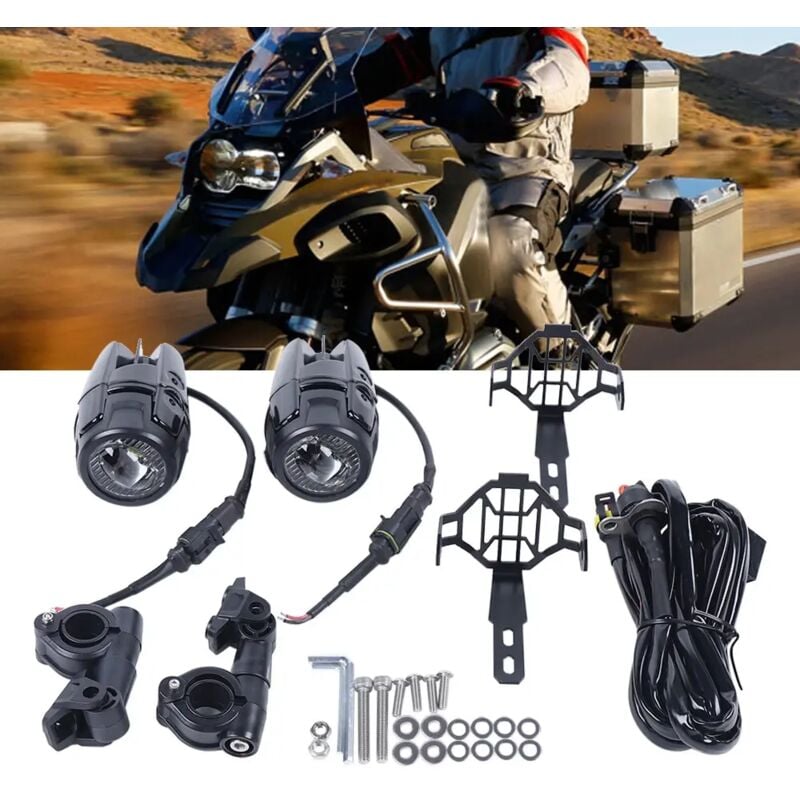 Gojoy - 2x led Moto Brouillard Lumière Auxiliaire phare Running Light Pour bmw R1200GS F800GS