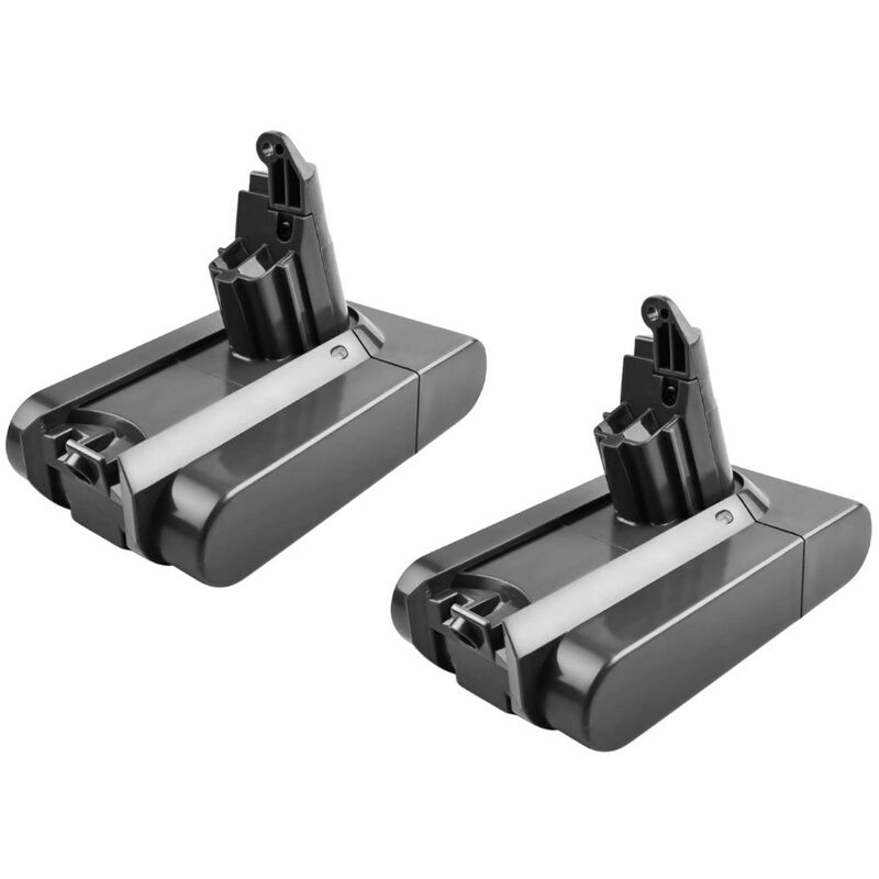 Image of 2x Li-Ion Akku 2A für Dyson DC58 DC61 DC62 DC72 DC74 DC59 SV03 SV05 SV06 SV07 SV09 V6 Serie / Hochwertiger Ersatz Akku 21,6V