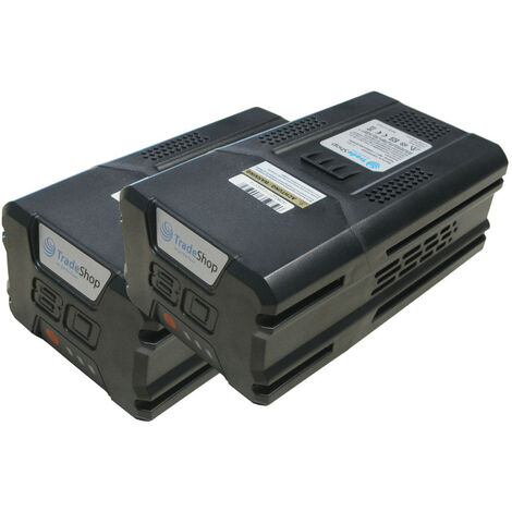 2x Li-Ion Akku 80V 5000mAh kompatibel mit Stiga Combi 43 AE, 43 S AE, 48 AE, 50 S AE Multiclip 47 S AE, 50 AE, 50 S AE, Pro 50 S AE