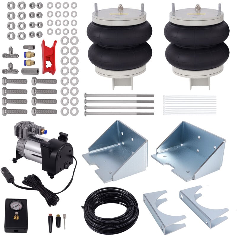 Image of 2X Luftfeder Hinten mit 12 V Kompressor Kit for Iveco Daily 35S 35L 2006-2014