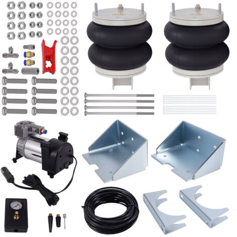 2X Luftfeder Hinten mit 12 V Kompressor Kit for Iveco Daily 35S 35L 2006-2014