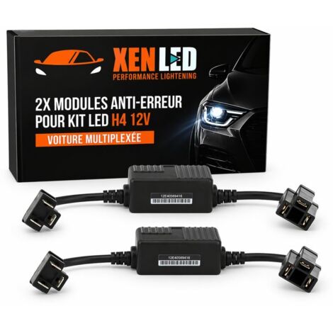 2x Modules anti-erreur pour kit LED H4 - Voiture Multiplexée