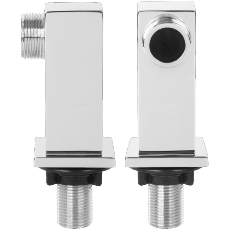 Coudes de robinet de baignoire carrés - 2 pièces.