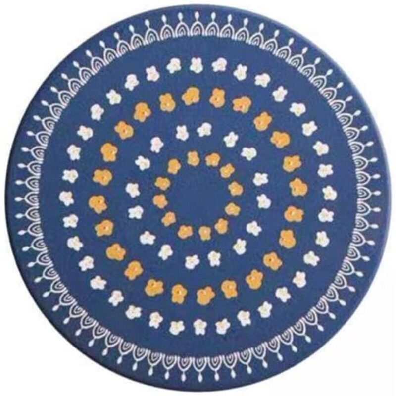 2x Napperon Rond Résistant à La Chaleur, Coussin Isolant pour Table à Manger, Fête