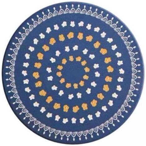 2x Napperon Rond Résistant à la Chaleur, Coussin Isolant pour Table à Manger, Fête