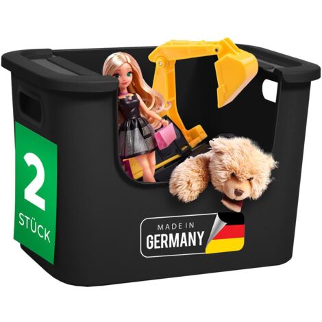 2x Novaliv Aufbewahrungsbox  Regalstapelbox