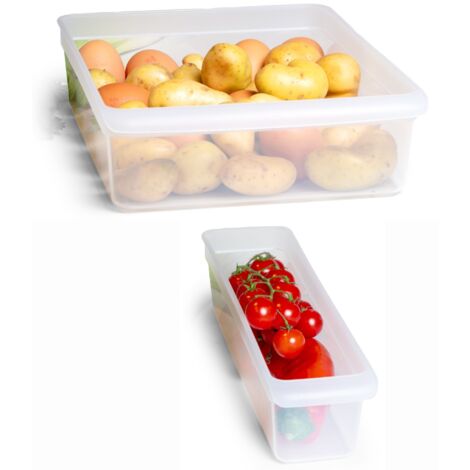 2x Novaliv Kühlschrank-Einsätze  Kühlschrank Organizer