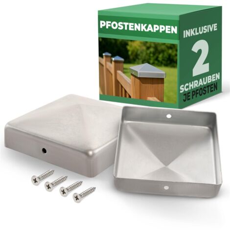 2x Novatool Beschläge 2x Pfostenkappen, 4x Schrauben
