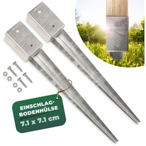 2x Novatool Bodenanker  Bodenhülse mit Schrauben