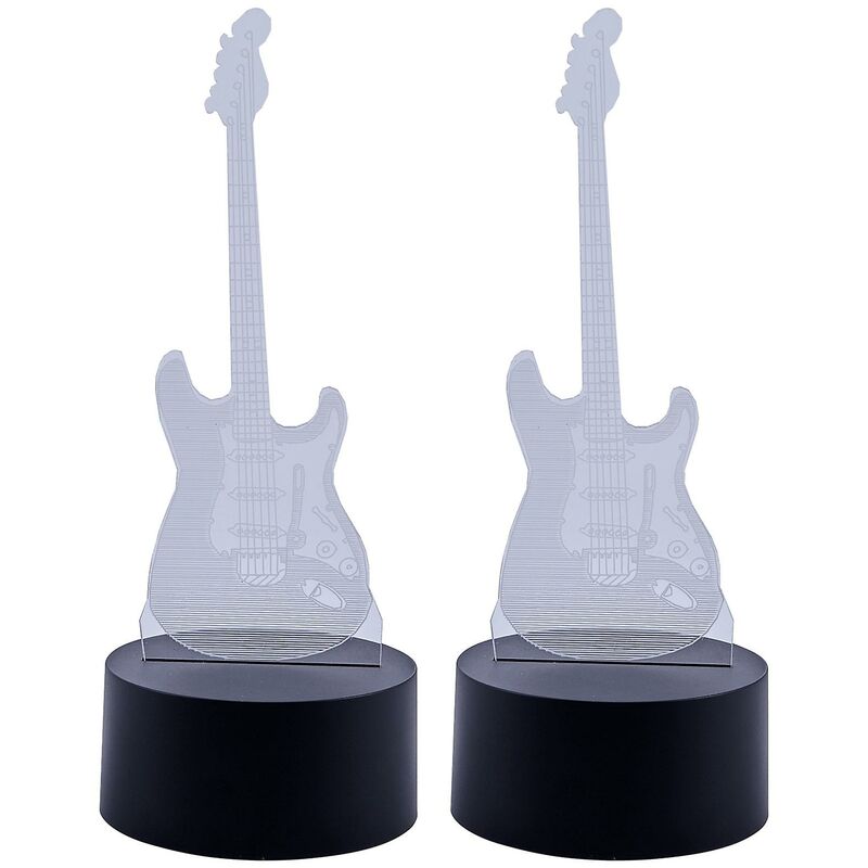 2x nuova luce notturna per chitarra elettrica 3d 7...