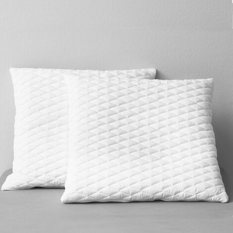 2x Oreillers 70x60x14 cm Mousse à mémoire de forme
