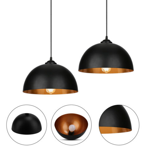 2x paralume della lampada a sospensione lampada a sospensione retrò soffitto lampada a sospensione industriale lampada a sospensione