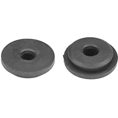 2x Passe cloison universel pour durite passage Ø5mm en caoutchouc noir Gaine Câble Tuyau Flexible Tondeuse Tracteur Débroussailleuse Bouchon Carburant, Ø24mm 1 trou
