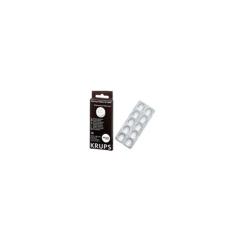2x Pastillles nettoyantes (10pcs) d'origine Krups pour machine à café deux unités
