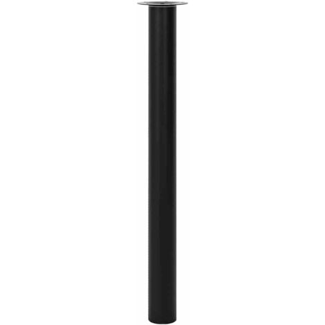 2x Patas de mesa telescópicas negro 710 mm-1100 mm vidaXL