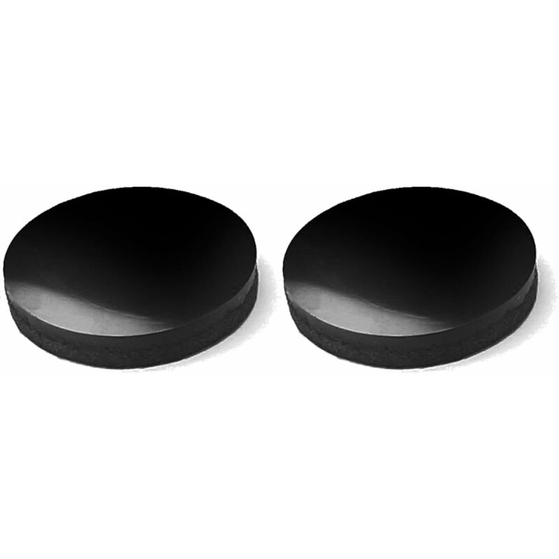 2x Patin silicone autocollant antidérapant anti-vibration rond Ø50mm Pied Meuble Ménager Electronique Adhésif, Noir