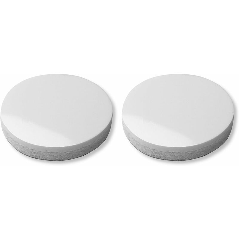 Cyclingcolors - 2x Patin silicone autocollant antidérapant anti-vibration rond Ø50mm Pied Meuble Ménager Electronique Adhésif, Blanc