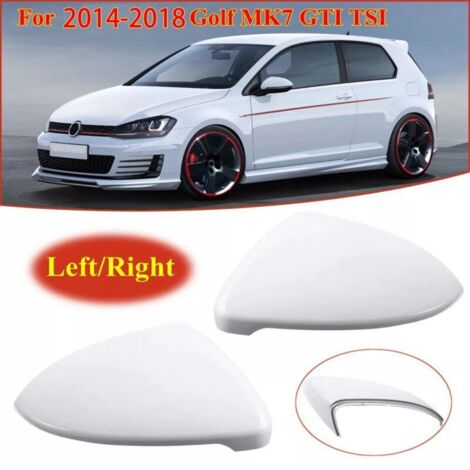 2X per - Golf 7 MK7 2014 2015 2016 2017 2018 Calotta specchietto laterale bianca 5G0857538E