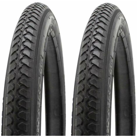 2x Pneu vélo 16x1.75 (47-305) click noir universel VTT VTC tout terrain enfant
