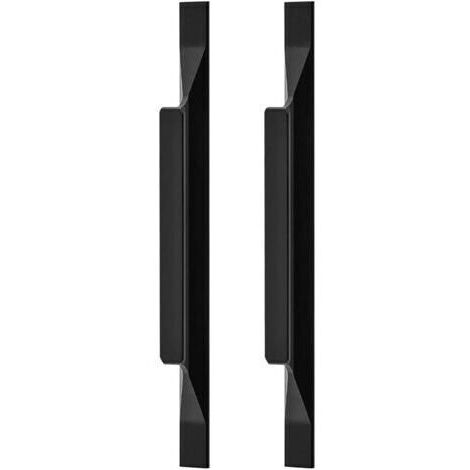 2x Poignées européennes en alliage d'aluminium pour armoires de cuisine, poignées de penderie, tirette, longueur totale 160 mm, entraxe 96 mm