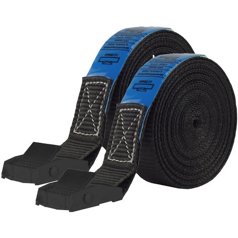 2x Profi Spanngurt Gurt Zurrgurt Klemmschloss Auto 1-tlg 5m 250 kg SCHWARZ