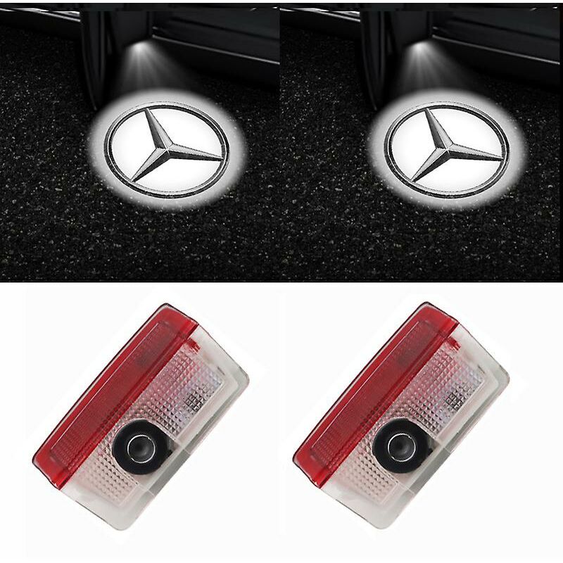 2x Proiettore led per portiera auto per Mercedes