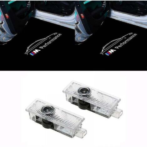 2x Proyector de luz LED para puerta de BMW con logotipo, estilo 3
