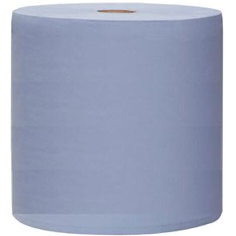 2x Putzrollen a 500 Blatt 3-lagig 38x36cm Putztuch Putztuchrolle Blau KRolle