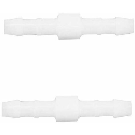 2x raccord de durite droit en I diamètre 4mm connecteur tube tuyau carburant essence tracteur tondeuse voiture