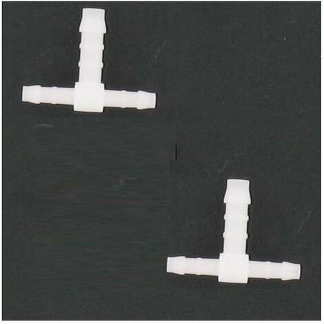 2x raccord de durite en T diamètre 4mm + 6mm + 4mm réducteur adaptateur tuyau carburant tondeuse tracteur voiture scooter