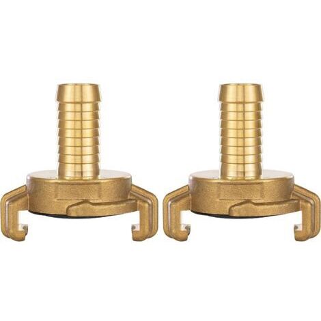 2x Raccord Rapide en Laiton 1/2 pouce Douille (Raccord système Geka 1/2 pouce Douille)