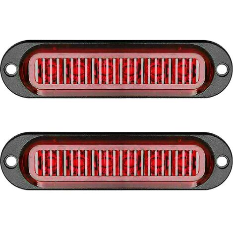 2x Red 24v 12v LED Side Marker Clearance Light Lamp Rv Truck Trailer Truck VanAuto & Motorrad: Teile, Auto-Ersatz- & -Reparaturteile, Lichter & Leuchten