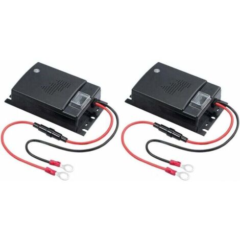 LAUWEXE 2X Répulsif à ultrasons Répulsif Automatique à ultrasons pour Animaux/Souris/Rats, Contrôle antiparasitaire Automatique 12V Véhicule de défense Contre Les rongeurs Protection des véhicules