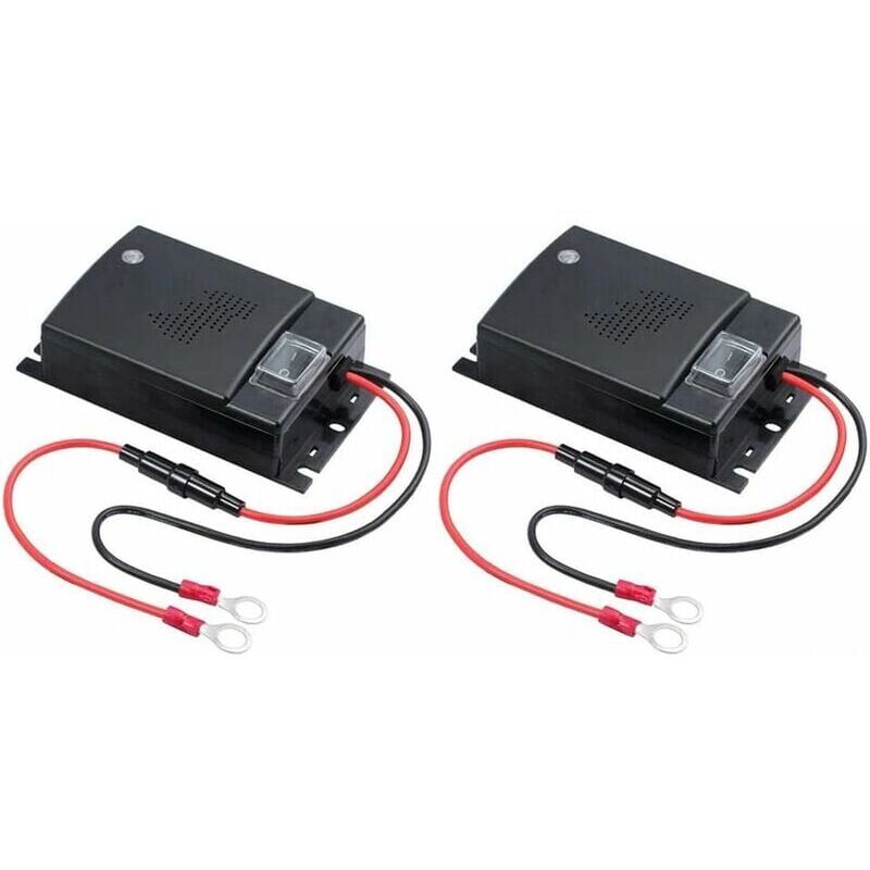 Lauwexe - 2X Répulsif à ultrasons Répulsif Automatique à ultrasons pour Animaux/Souris/Rats, Contrôle antiparasitaire Automatique 12V Véhicule de