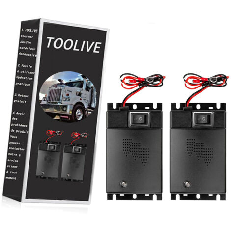 TOOLIVE 2X Répulsif Contre Les Martres avec Batterie 12V - Répulsif chassant Contre Martre et Souris pour Protection Voiture à Ultrason - Installation Facile et Effet Durable