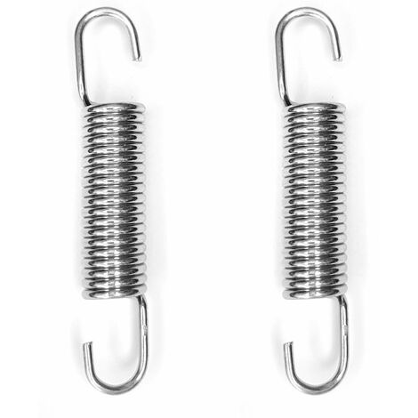 2x Ressort de traction de rappel en acier à double crochet béquille scooter moto cyclomoteur Kreidler, 2x14x78mm