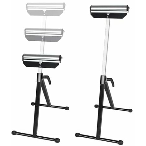 2x Rollenbock höhenverstellbar Rollbock 68-107cm, Arbeitsbock klappbar mit Antirutschfüßen Klappbock Stahl Unterstellbock Max. bis 60KG/Stück NAIZY