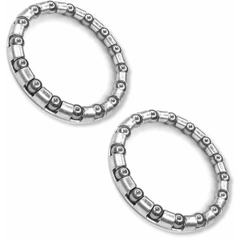 CYCLINGCOLORS 2x roulement cage à billes vélo acier 31mm 38mm 16 billes 3,97mm universel direction vélo bricolage