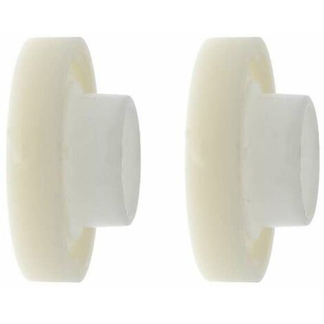 2x Roulement de volet roulant à palier lisse Ø extérieur 28mm Ø intérieur 12mm en PVC blanc Fenêtre Store Ouverture Fermeture Caisson Treuil
