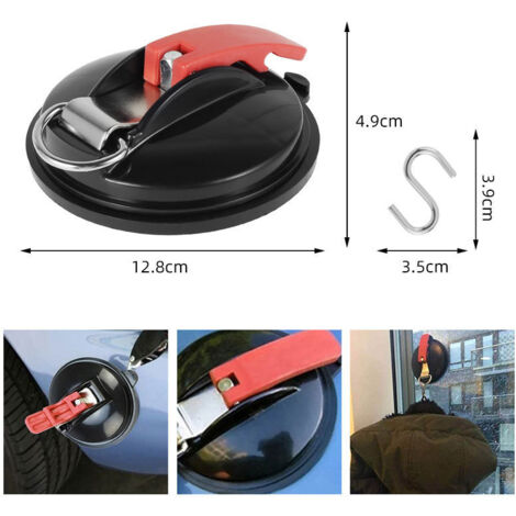 2X Saugnapf für Camping und Haushalt - Extra Starke Saugnäpfe und Saugknöpfe mit 8 S-Haken - Camping Zubehör - Perfekt für Wohnmobile, Vorzelte, Sonnensegel und Planen - Für Glatte Oberflächen